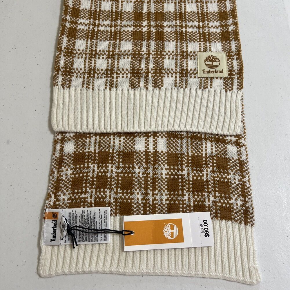 Timberland Buffalo Plaid Scarf, NWT Dimensions: 10" W x 68" L 100% Acrylic